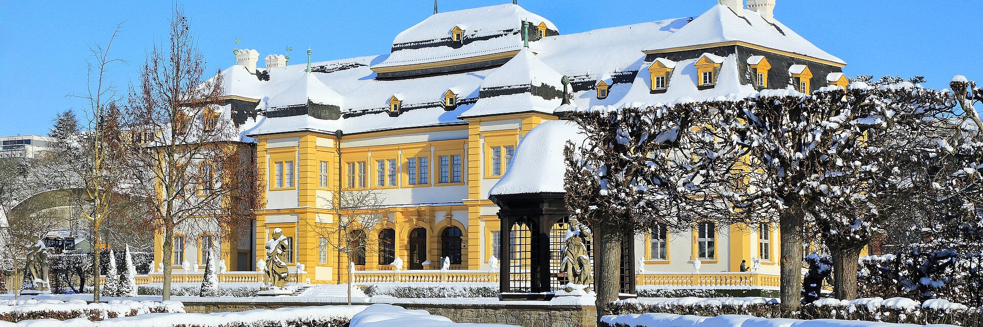 Veitshöchheimer Schloss im Schnee