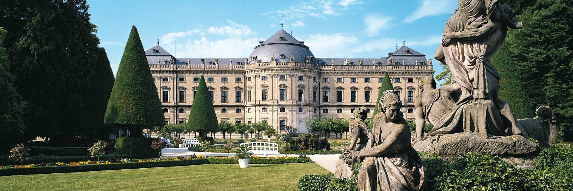 Residenz Würzburg mit Hofgarten